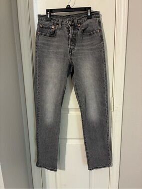 Levi's Women's Slim Straight Washed Gray Jeans